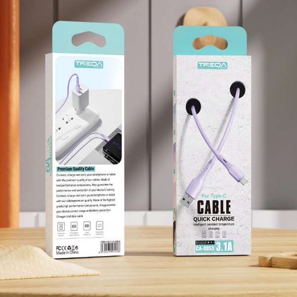 Treqa CA-8853 3.1A  USB to Type-C Cable