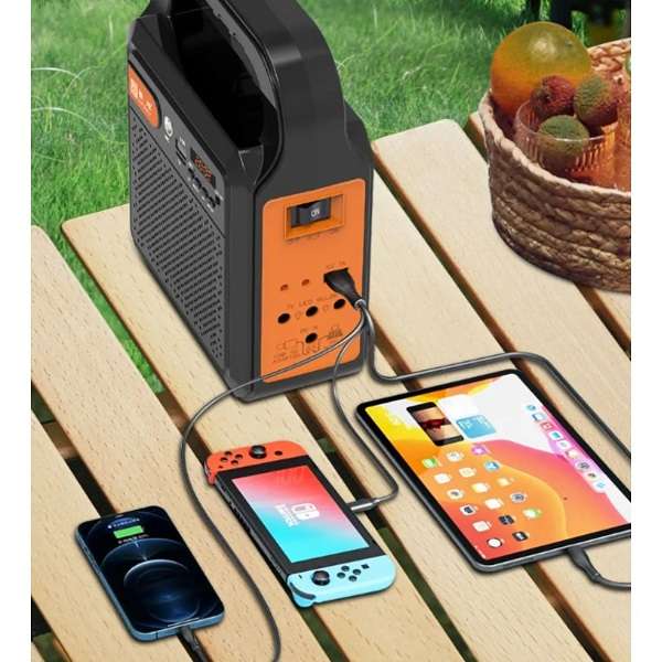 1831460 2 in 1 Bluetooth Speaker And Solar Lighting System kit with 3 Bulbs YSF-200
