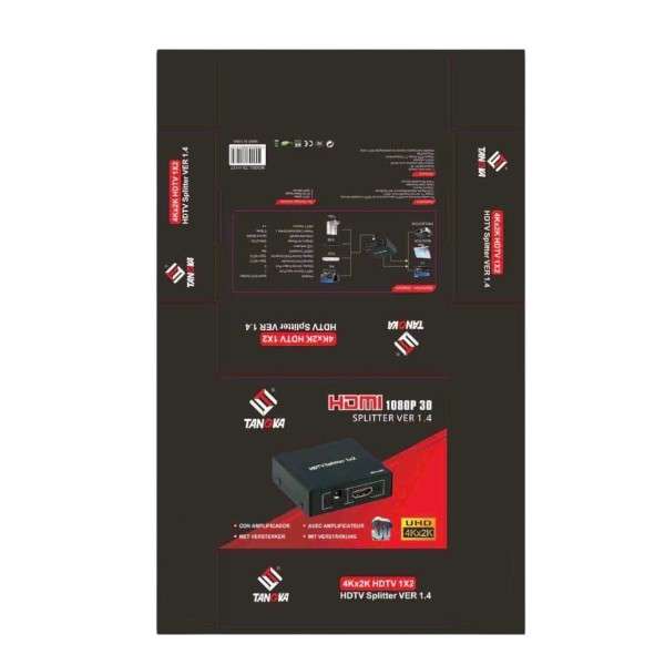 Tangka TK-H127 2 Output 1 Input HDMI Switch 2 Port 1080P