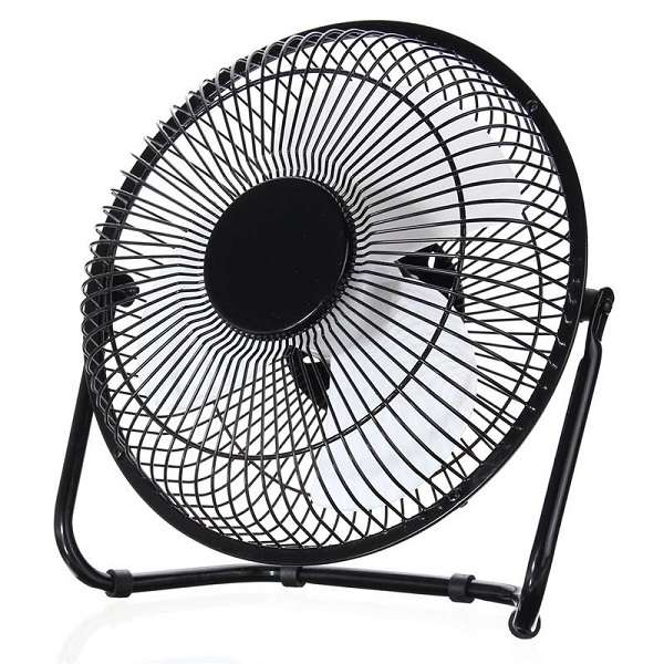 8" 12V Solar Dc Fan With 3 LED Bulbs, For Indoor Or Outdoor Use XT-8000