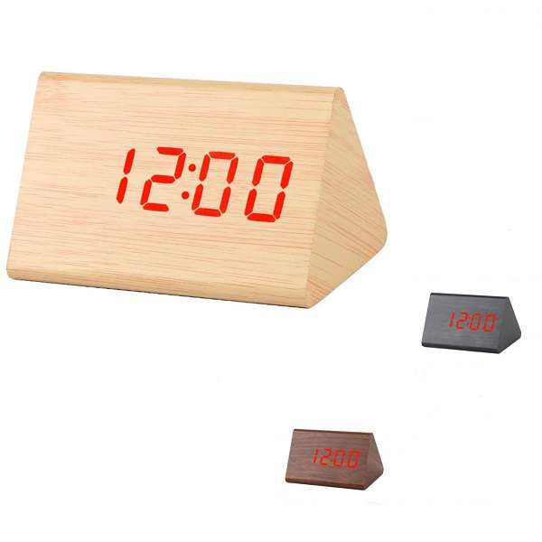Wolulu AS-51703 Digital Wooden Alarm Clock