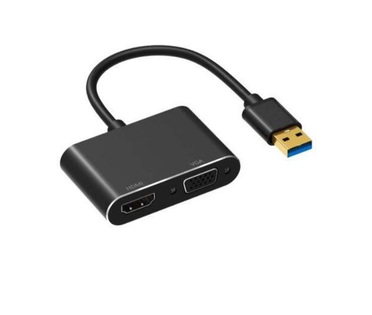 Tangka TK-H134 USB 3.0 To HDMI + VGA  Adapter Converter Cable