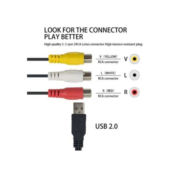 SE-L228 USB Male To 3RCA Female Cable 30cm