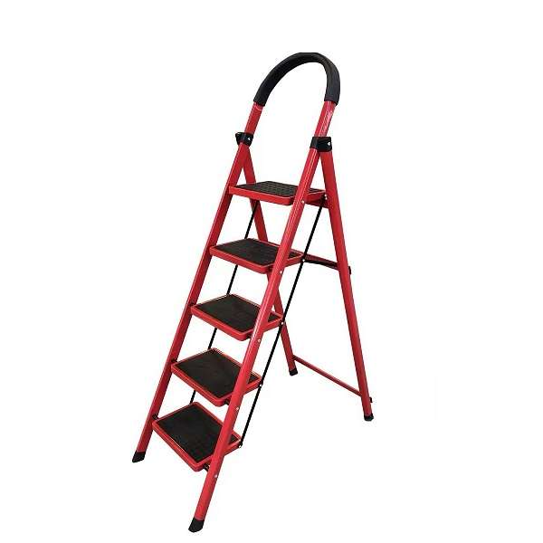 XF000026 5-Step Aluminium Non-slip And Multi-Purpose Portable Folding Household Ladder