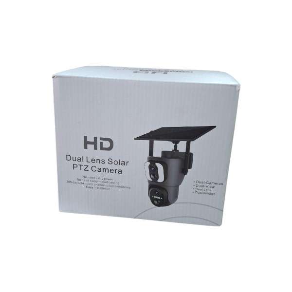 SE-SD200-4G Dual Lens 2mp Solar Powered Camera With Full Colour Night Vision And 2-Way Audio Ubox...