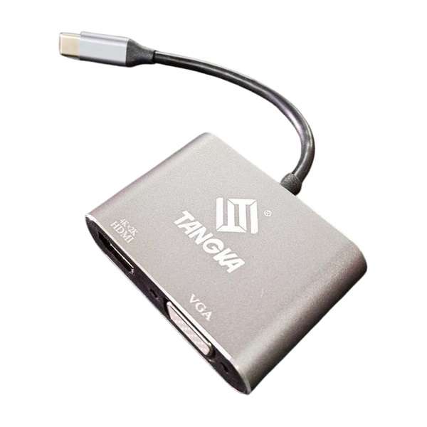 Tangka TK-H137 Type-C Male to HDMI and VGA Female Adapter Cable
