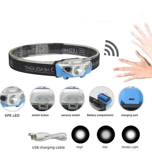 183806 Portable Rechargeable Sensor Headlamp