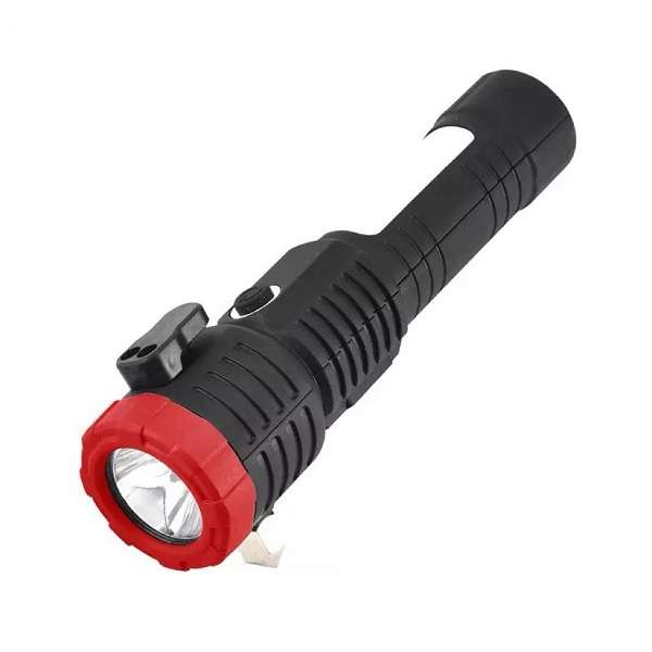 FA-101 All-in-One Tactical Flashlight With Rechargeable Battery And Safety Hammer
