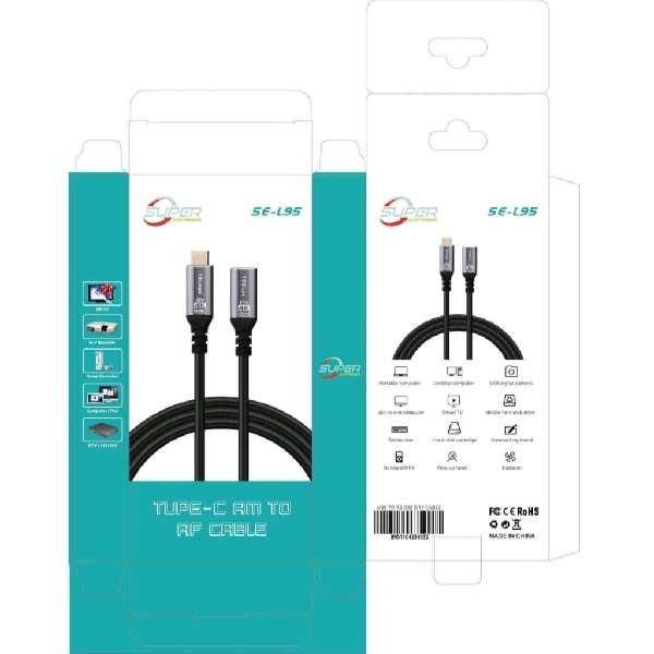 SE-L95 Type C Male To Female Extension Cable 1.5M