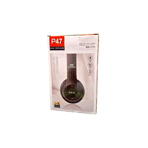 P47 Foldable Bluetooth Headphones With Micro SD Card Slot