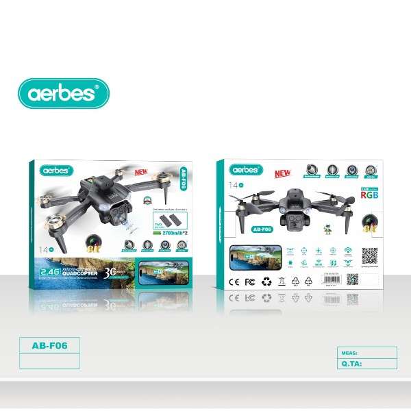 Aerbes AB-F06 UAV Optical Flow Dual Battery Four-sided Obstacle Avoidance Drone
