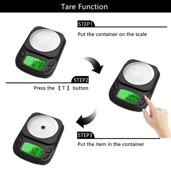 Aerbes AB-C21 Mini Pocket Size 7 Unit Electronic Scale For Jewellery