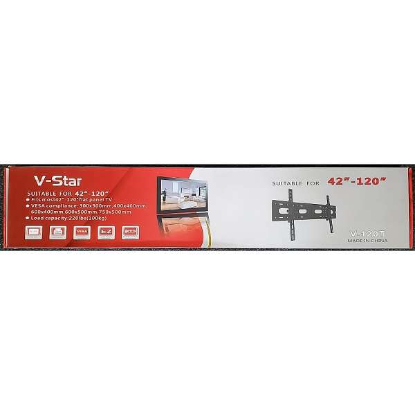 V-120T 42"-120" Heavy Duty Flat Panel Tv Bracket