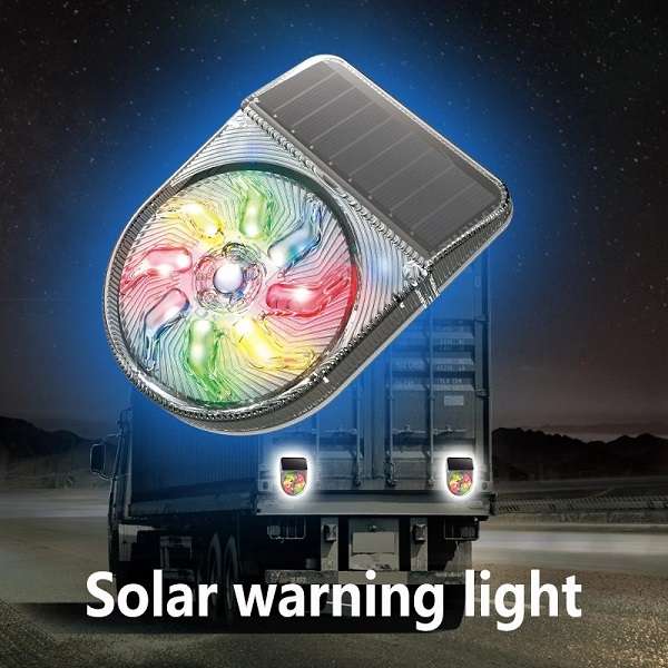 Y949 Solar Powered RGB Warning Light For Vehicles