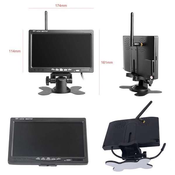 7" Wireless Parking Camera For Heavy Duty Vehicles