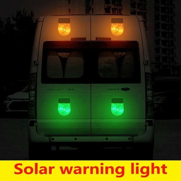Y949 Solar Powered RGB Warning Light For Vehicles