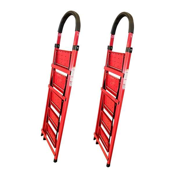 XF000026 5-Step Aluminium Non-slip And Multi-Purpose Portable Folding Household Ladder