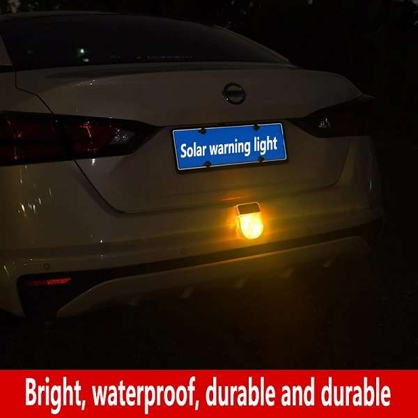 Y949 Solar Powered RGB Warning Light For Vehicles