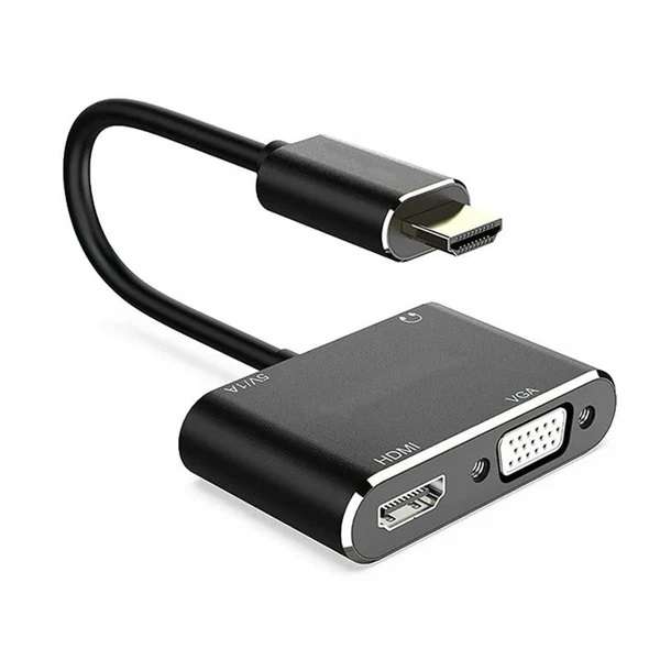 Tangke TK-H136 HDMI to HDMI + VGA Converter With Audio
