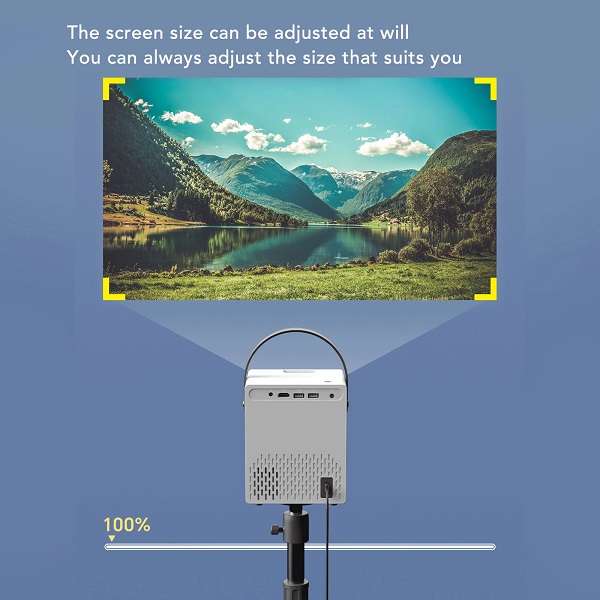 T9 Mini Full HD LED Projector 720P 200" Display