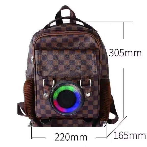 CH-M805 RGB Bluetooth Speaker Backpack With USB, Aux, SD Slot &amp; Type-C Charging Port