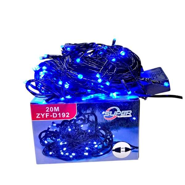 ZYF-D192 Blue 20M LED Inter-Connecting Black Cable Fairy Light