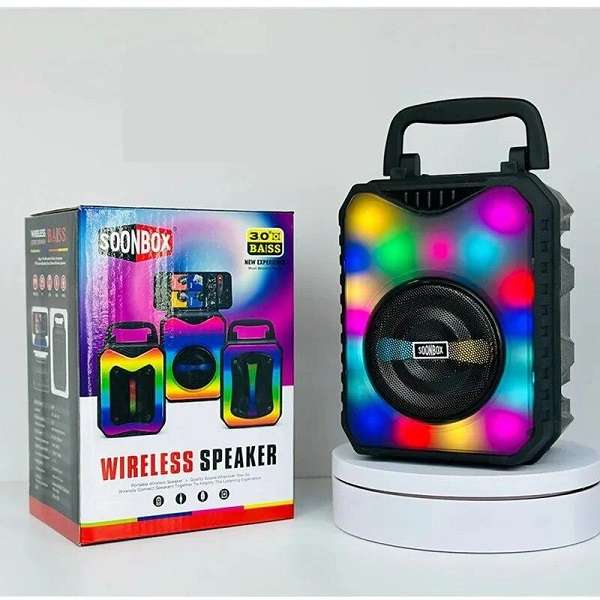 Soonbox S58 3.0" Wireless RGB Bluetooth 5.0 Speaker 5W Compact Portable Sound
