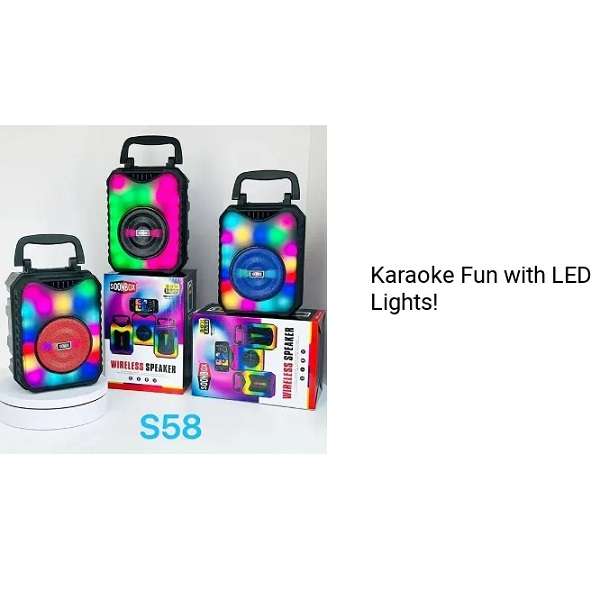 Soonbox S58 3.0" Wireless RGB Bluetooth 5.0 Speaker 5W Compact Portable Sound