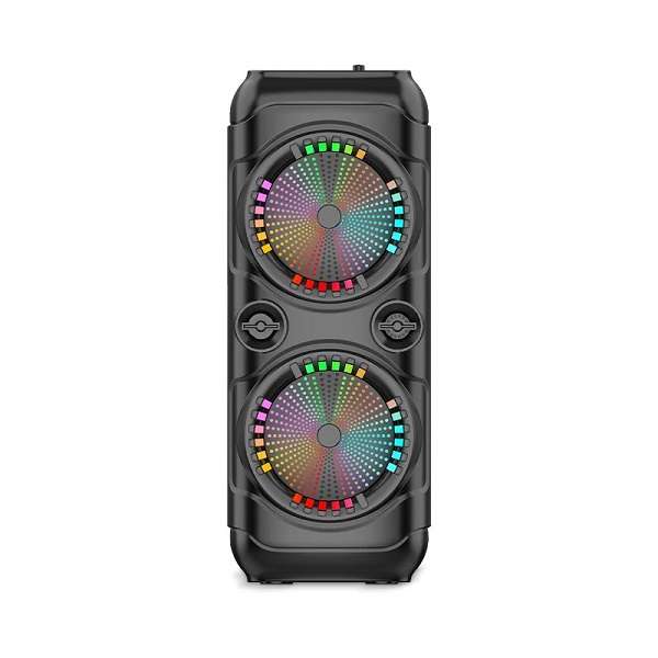 8 Dual Bluetooth RGB Karaoke Speaker With Mic, Remote And Bass Boost 20W