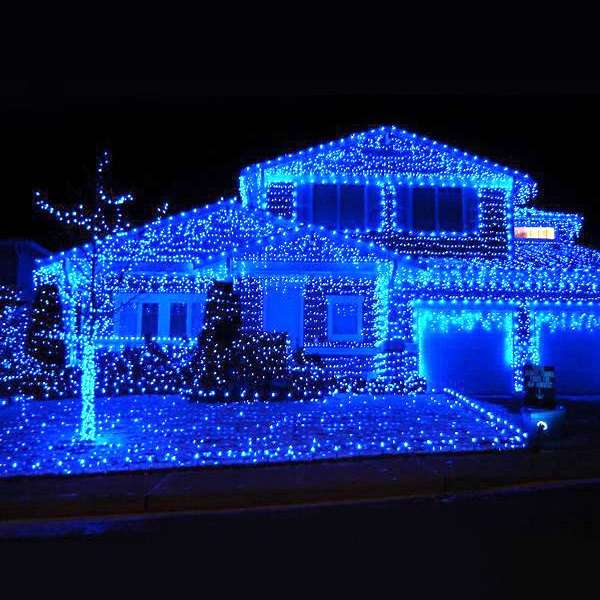 ZYF-D192 Blue 20M LED Inter-Connecting Black Cable Fairy Light