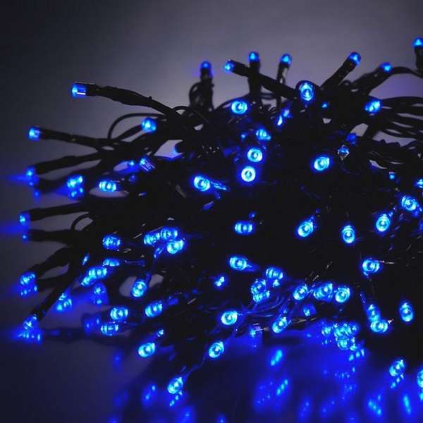 ZYF-D192 Blue 20M LED Inter-Connecting Black Cable Fairy Light