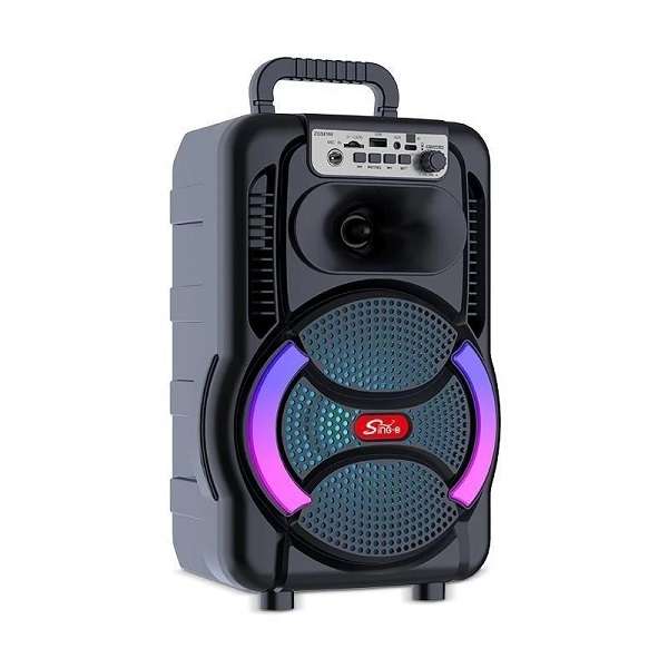 Sing-E ZQS8166 4" RGB Karaoke Speaker 20W Bass Boost 3000mAh + Mic &amp; Remote