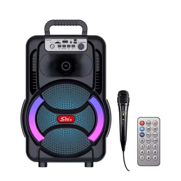 Sing-E ZQS8166 4" RGB Karaoke Speaker 20W Bass Boost 3000mAh + Mic &amp; Remote
