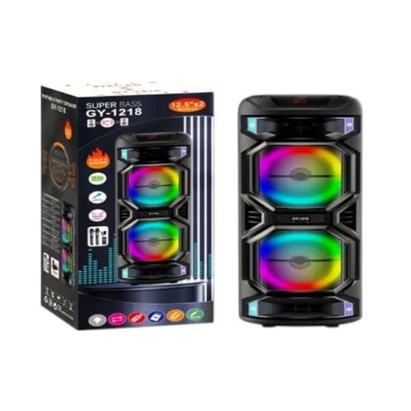 GY-1218 12.5" 50W Portable Bluetooth Karaoke Speaker