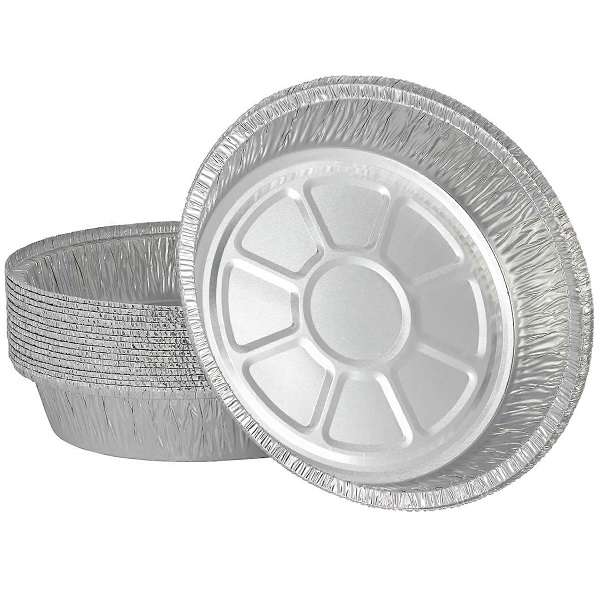 1831429BBQ Aluminum Foil Bowls 10 Pack  18.5cm Diameter