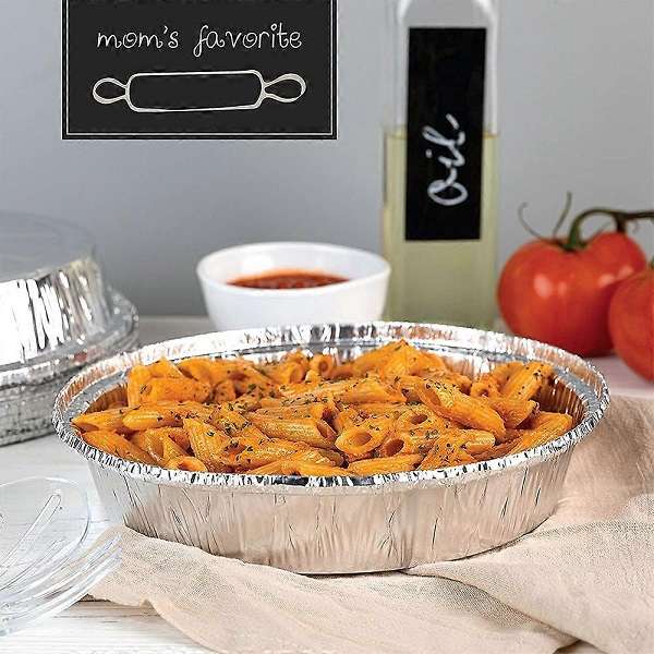 1831429BBQ Aluminum Foil Bowls 10 Pack  18.5cm Diameter