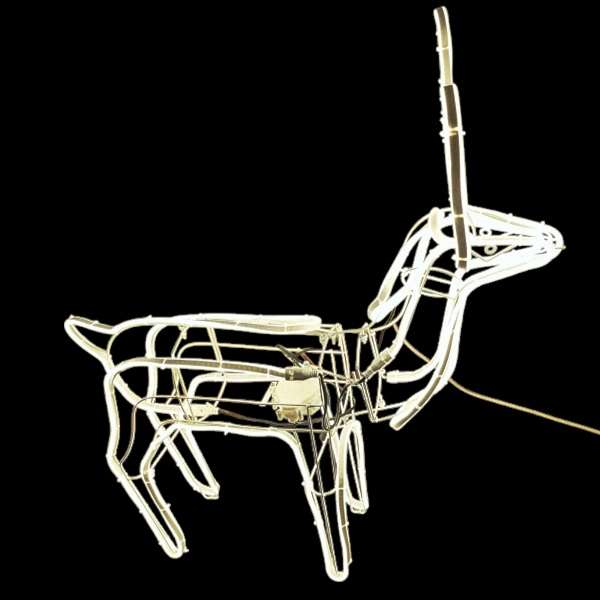 ZYF-D213 Bobble Head Flexible 11m LED Neon  Light Reindeer Décor Foldable for Easy Storage Warm ...