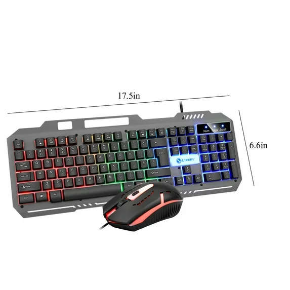 T25 Wired Gaming Keyboard And Mouse Set RGB