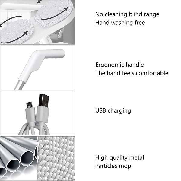 XM4Rechargeable 2 Head Electronic Mop