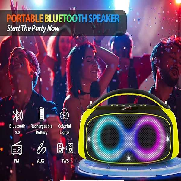 WGY-5502 80W Portable Bluetooth Karaoke  Speaker with 3600mAh Battery &amp; Dual Wireless Microph...
