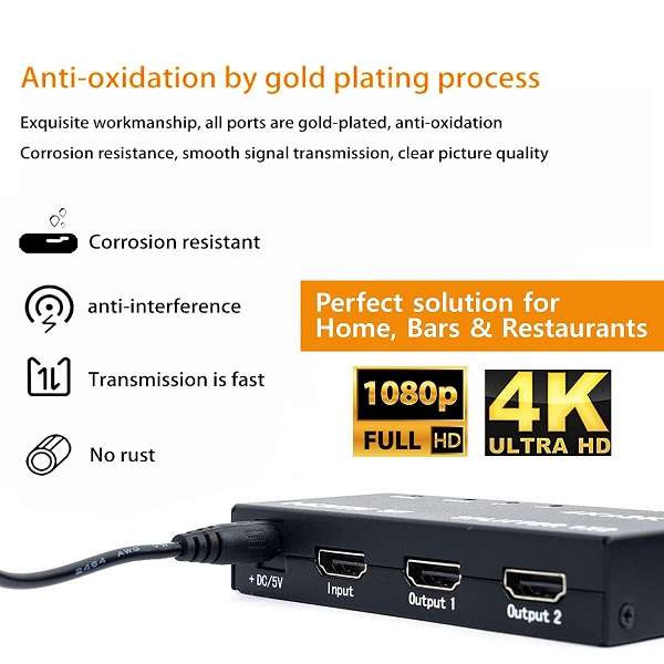 SE-L102 HDMI 4K 1 x 2 Splitter