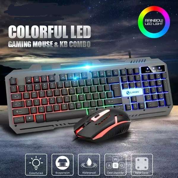 T25 Wired Gaming Keyboard And Mouse Set RGB