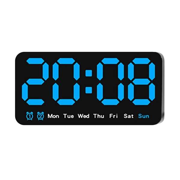 6638 Digital Alarm Clock With 2 LED Display
