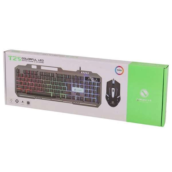T25 Wired Gaming Keyboard And Mouse Set RGB