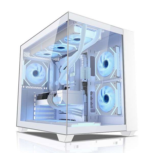 240-White Plato Sea View Room Chassis Geforce RTX Micro ATX/Mini ITX HHD Slot x 1 SSD  Slots x 2