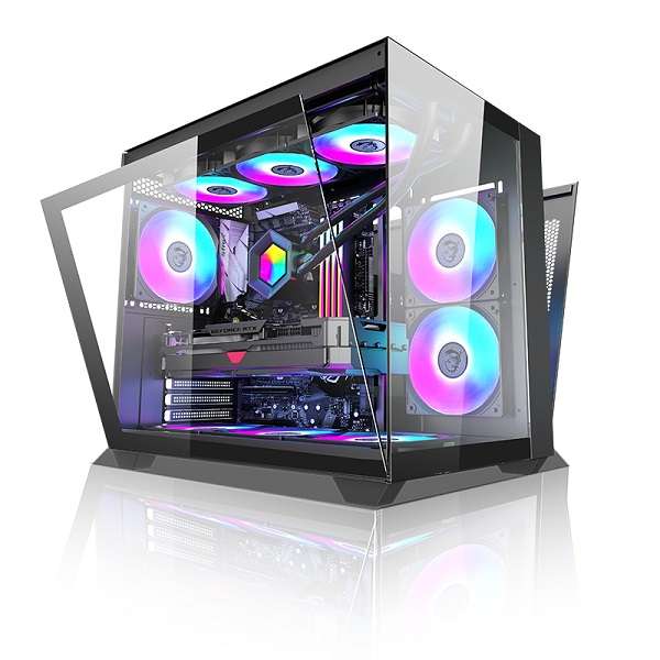240-Black Plato Sea View Room Chassis Geforce RTX Micro ATX/Mini ITX HHD Slot x 1 SSD  Slots x 2 ...