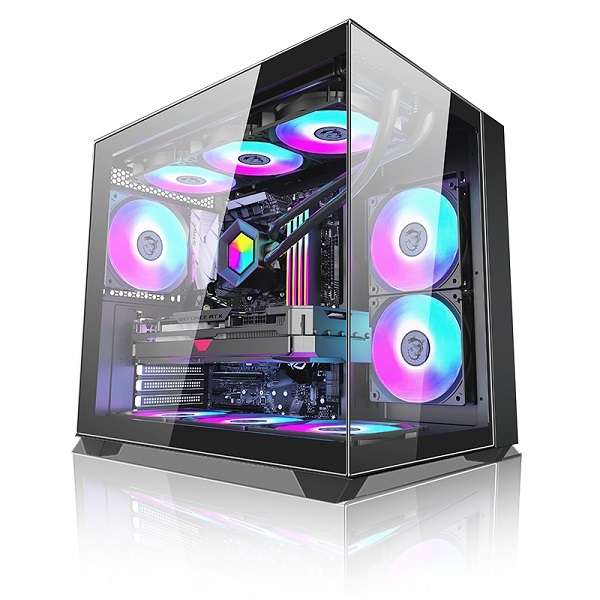 240-Black Plato Sea View Room Chassis Geforce RTX Micro ATX/Mini ITX HHD Slot x 1 SSD  Slots x 2 ...