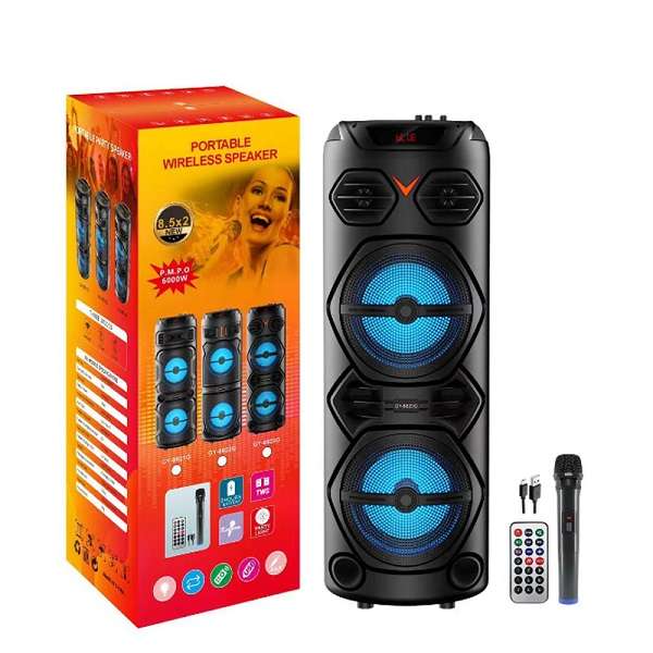 GY-8823 30W Portable Bluetooth Karaoke Speaker with 2400mah Battery and a Single Microphone