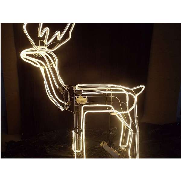 ZYF-D213 Bobble Head Flexible 11m LED Neon  Light Reindeer Décor Foldable for Easy Storage Warm ...