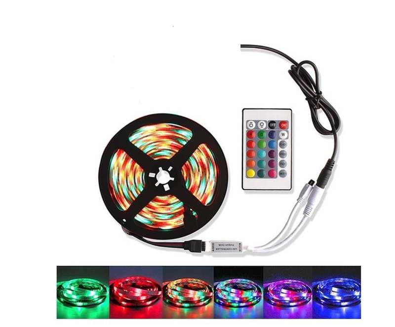 500006 LED Strip Lights t 5050 RGB With Remote 5M